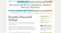 Desktop Screenshot of healingexamples.com