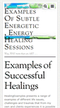 Mobile Screenshot of healingexamples.com