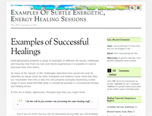 Tablet Screenshot of healingexamples.com